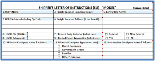 Shipper's Letter of Instruction (SLI) in NCBFAA Format | Shipping Solutions Shipper's Letter of Instruction (SLI) in NCBFAA Format | Shipping Solutions