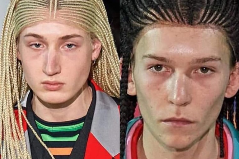 Comme Des Garçons Puts Male Models in Hilarious Cornrow Wigs for Fall 2020 Show