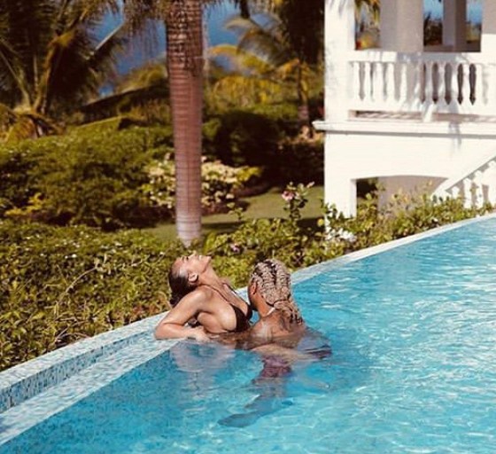 Lori Harvey Celebrates Her Birthday with Future and Friends in a $490 Christian Dior Black String Bikini