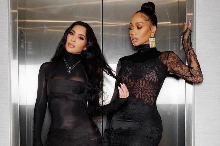 Kim Kardashian and Lala Bet on Black in Alaia and Tomford for a Reform Alliance Fundraiser Event