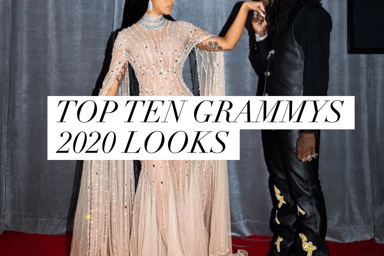 The Top Ten Looks from the 2020 Grammy’s: Cardi B in Mugler, Beyonce in Red Valdrin Sahiti, Lizzo in White Versace, and More!