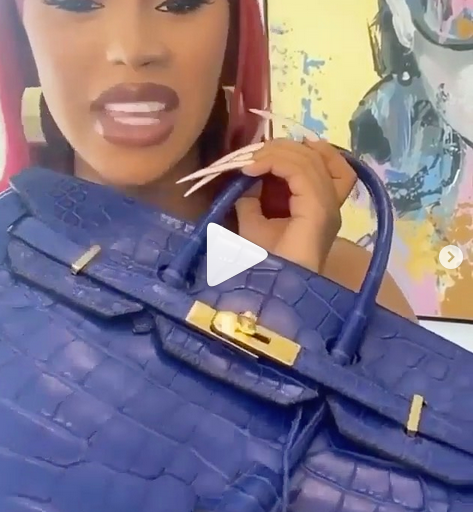 Cardi B Flaunts $95,500 Hermes Blue Crocodile 30 Birkin Bag for the Gram + Kulture Gets Pink Birkin + Why Birkin Bags are So Expensive