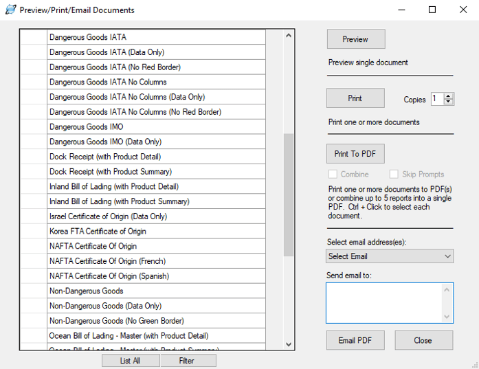 Printing the IATA Dangerous Goods form from the Shipping Solutions software Printing the IATA Dangerous Goods form from the Shipping Solutions software