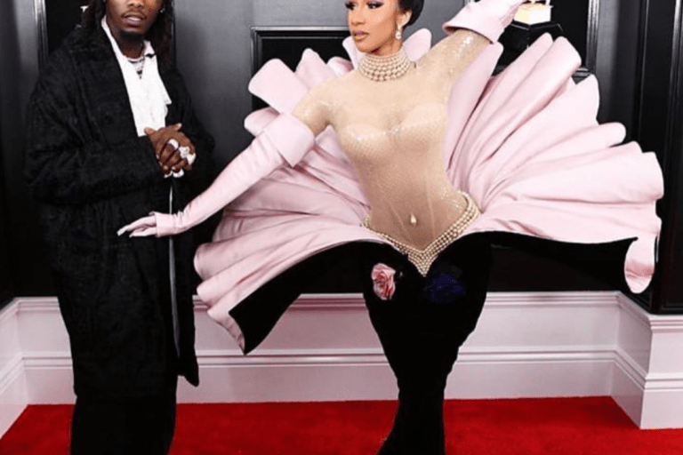 Countdown to the Grammy Awards This Sunday, January 26th 2020: Our Top 5 Grammy Fashion Moments including JLo in Versace, Cardi B in Mugler, and More